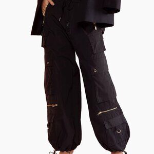 Cynthia Rowley Relaxed Nylon Cargo Pants